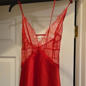 Victoria's Secret Scarlet Lace Chemise